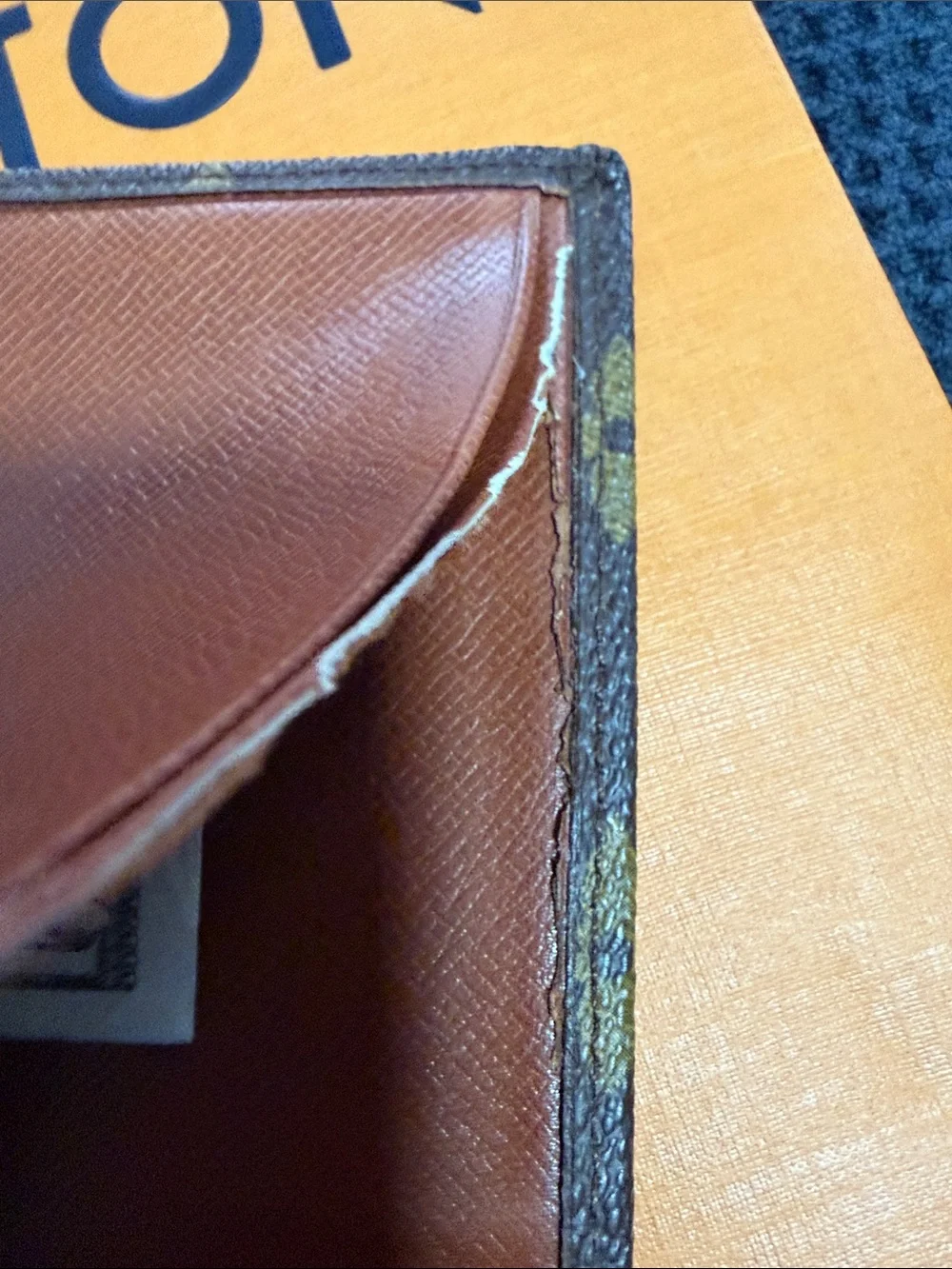 Authentic Vintage Vuitton Monogram Canvas Long Wallet•April 1984